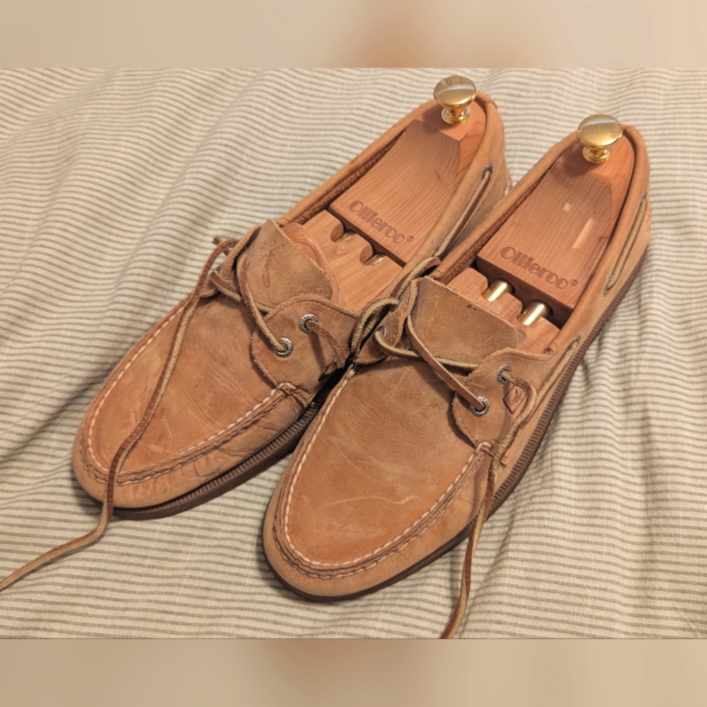 Men's Sperry Top Sider Tan Boat Shoes